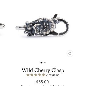 Trollbeads Silver Wild Cherry Clasp